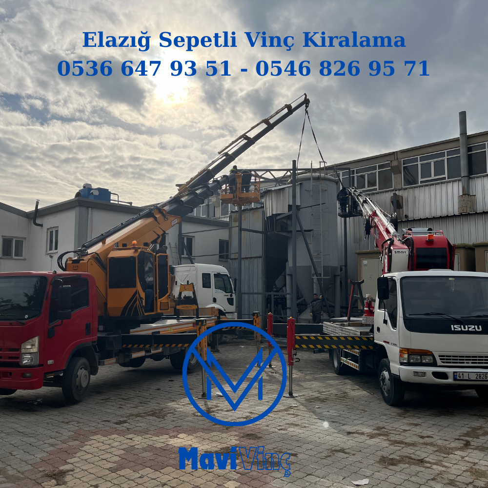 Elazığ Sepetli Vinç Kiralama